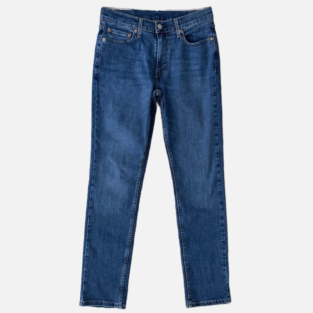 Levis Jeans Mens 30x32 Blue 511 Slim Straight Classic American Medium Wash Denim